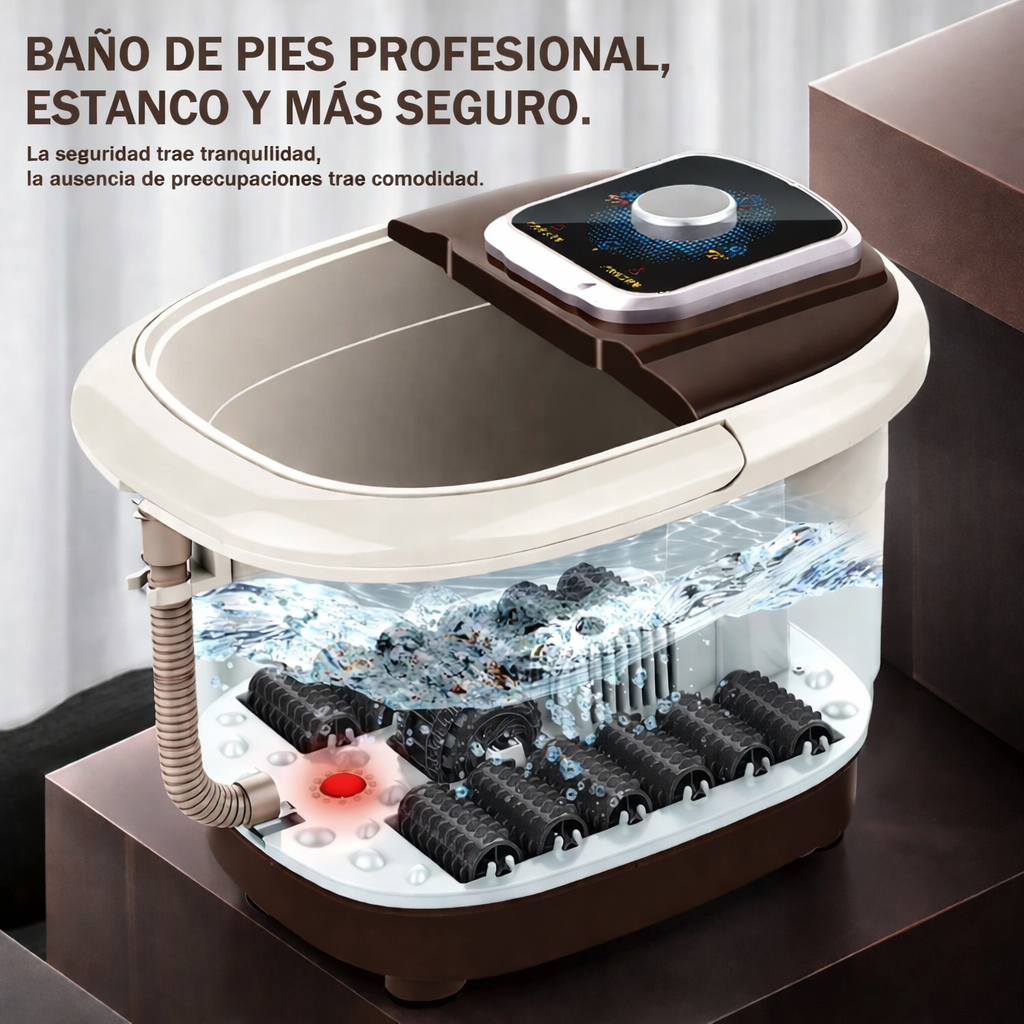 VitalSole™ - Masajeador de Pies Eléctrico con Hidromasaje y Calor Terapéutico
