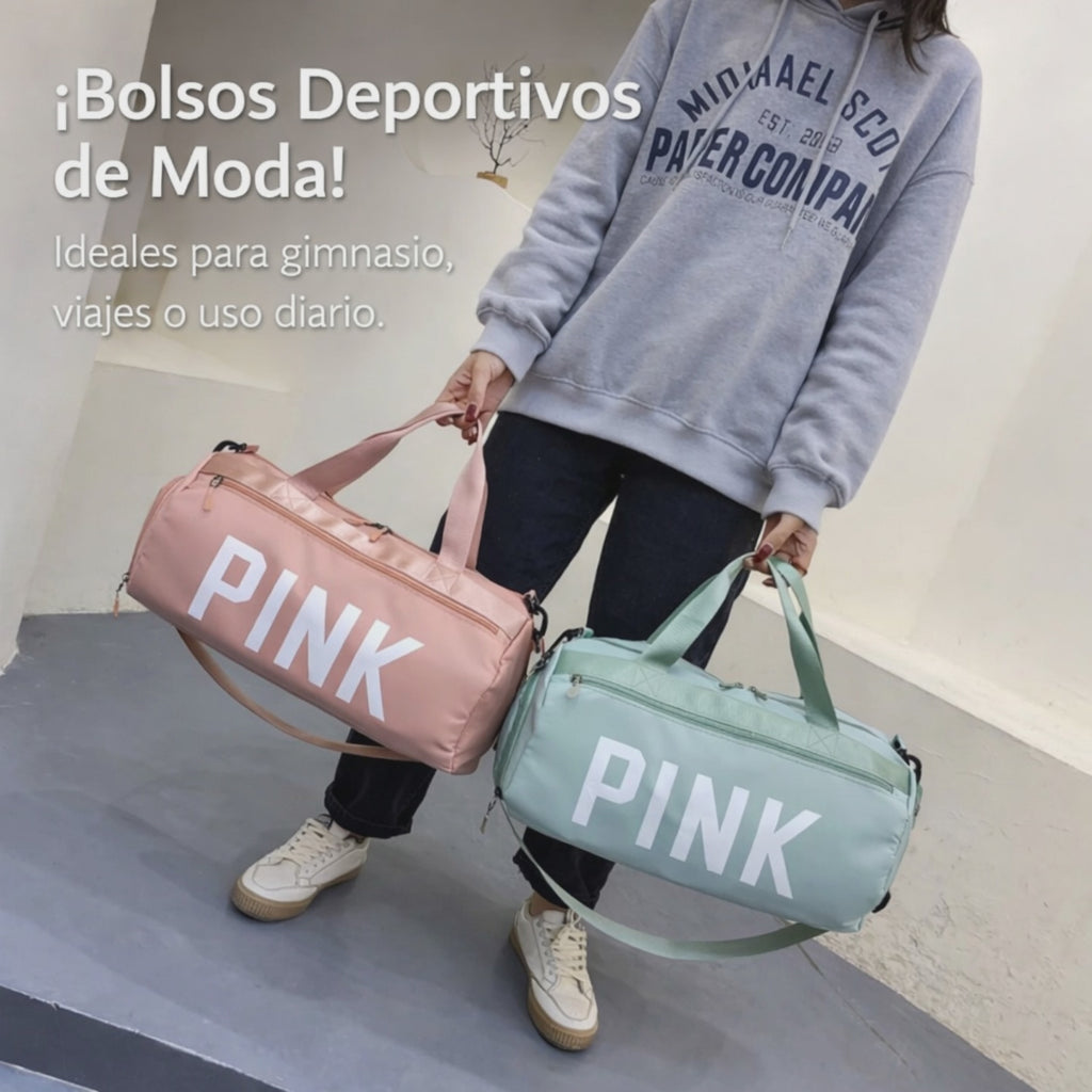 MotionPRO™ - Bolso Deportivo PINK para Gym y Viajes – Gran Capacidad y Diseño Moderno